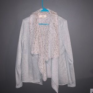 Fleece lined sweater